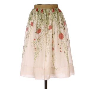 Anthropologie Dresses - Anthropologie Sz 6 Rose Organza Skirt by Viola Anthropologie Dresses - Anthropologie Sz 6 Rose Organza Skirt by Viola
